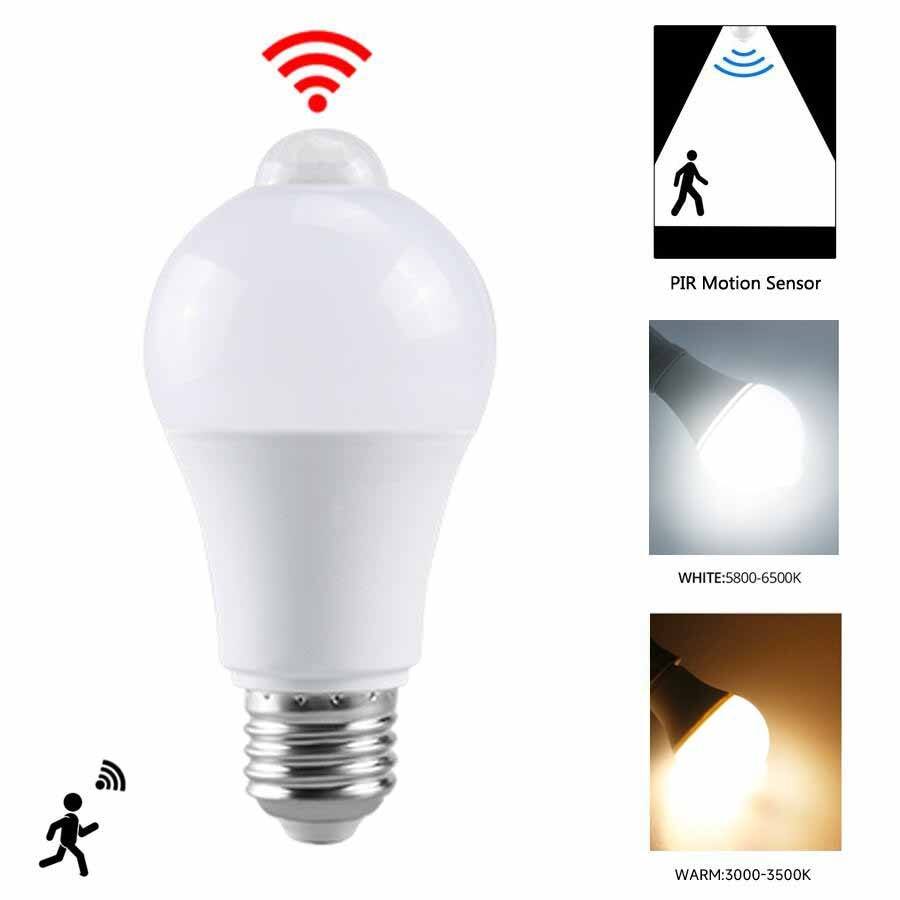 E27 PIR Motion Sensor LED Bulb 15W — ছবি 4